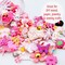 Dress It Up Button Shop Color Jars in Pink 80 Piece Assortment